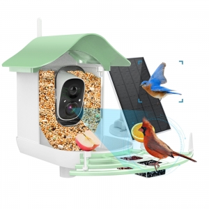 Smart Bird Feeder with Camera and Solar Panel